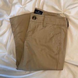American Eagle Stretch Kick Boot Khaki Short